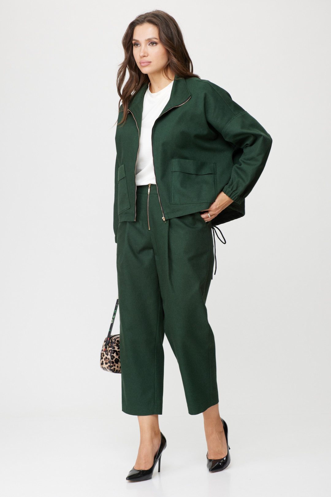 Костюм Мишель Шик 1351 зелёный - фото 2